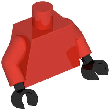 Torso, Red Arms, Black Hands [Plain]