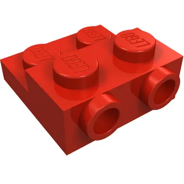 Plate Special 2 x 2 x 2/3 with Two Studs On Side and Two Raised [Solid Anti-stud]