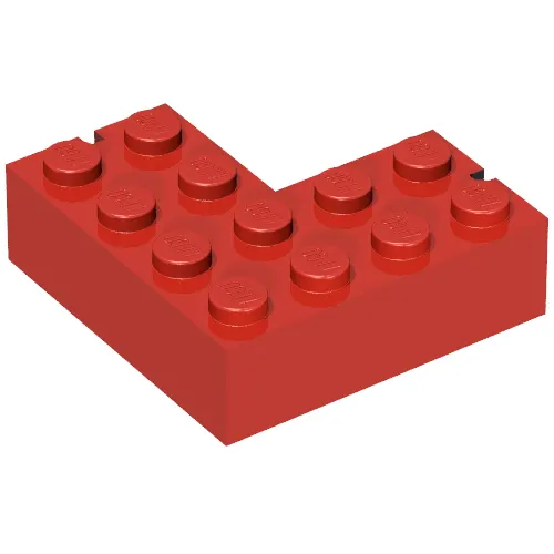 Brick 4 x 4 Corner Right with 2 Slots