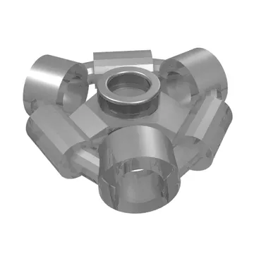Plate Special 1 x 1 with Stud, 3 Bars and 3 Bar Holes
