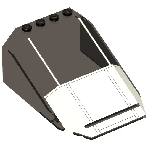 Windscreen 8 x 6 x 3 Wedge with Imperial Shuttle Canopy Print