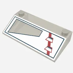 Brick Sloped 33° 3 x 6 with ARC-170 Left Print