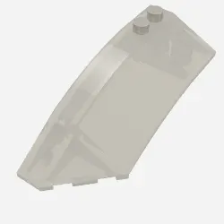 Brick Wedged, Curved 8 x 3 x 2 Open Left