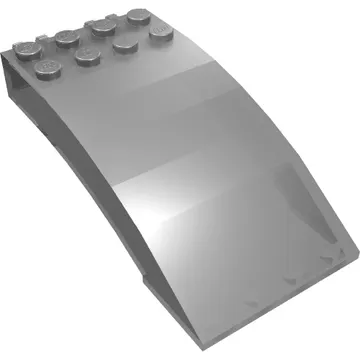 Windscreen 8 x 4 x 2 Curved [2 Dual-Fingered Click Hinges]
