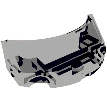 Windscreen 2 x 4 Half Dome