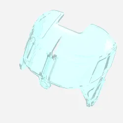 Glass for Aircraft Fuselage Curved Forward 6 x 8 Top