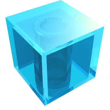 Minifig Head Special, Cube [Plain]