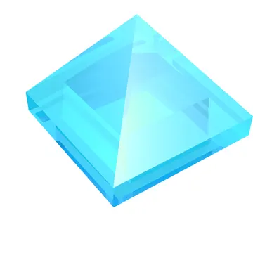 Brick Sloped 45° 1 x 1 x 2/3 Quadruple Convex [Pyramid]