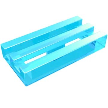 Tile Special 1 x 2 Grille with Bottom Groove