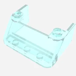 Windscreen 3 x 4 x 1 1/3 with 2 Studs on Top