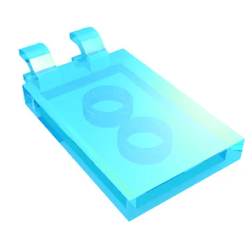 Tile Special 2 x 3 with 2 Clips [Thick Open O Clips]