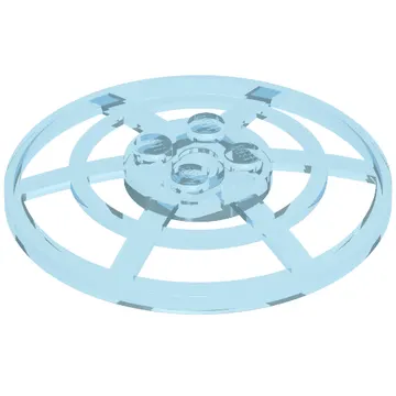 Dish 6 x 6 Inverted, Radar / Webbed [Anti-studs at 90°]