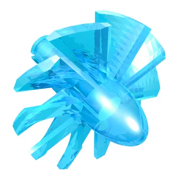 Jet Engine Fan with 10 Blades and Technic Pin
