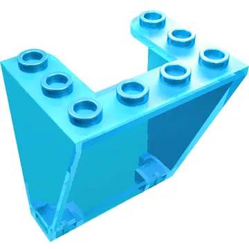 Windscreen 3 x 4 x 4 Inverted, Rounded Top Inside Edges, Cut-Out Bottom Inside Edges
