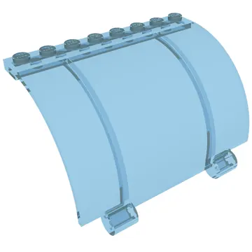 Panel 4 x 8 x 4 Quarter Circle with Axle Holes