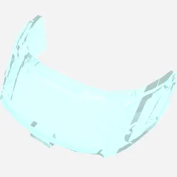 Glass for Aircraft Fuselage Curved Forward 6 x 10 Top