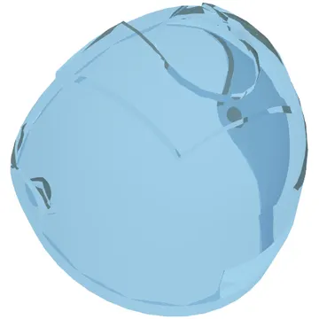 Headwear Accessory Visor [Large with Trapezoid Top]