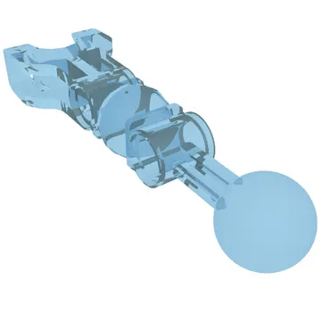 Large Figure Skeletal, Limb with Ball Joint on Axle and Ball Socket