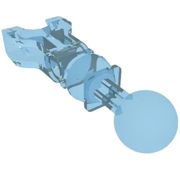 Large Figure Skeletal, Limb with Ball Joint on Axle and Ball Socket and Hole