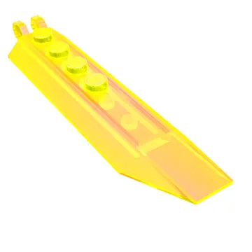 Hinge Plate 1 x 8 Locking with Angled Side Extensions, Squared Plate Underside, 7 Teeth