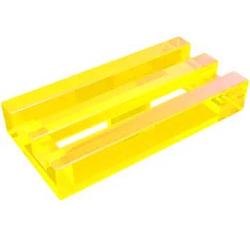 Tile Special 1 x 2 Grille with Bottom Groove