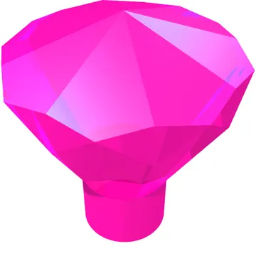Rock 1 x 1 Jewel / Gem 24 Facet