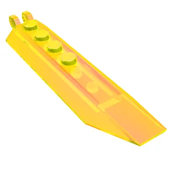 Hinge Plate 1 x 8 Locking with Angled Side Extensions, Squared Plate Underside, 7 Teeth