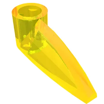 Technic Tooth 1 x 3 with Axle Hole [Rounded Underside]