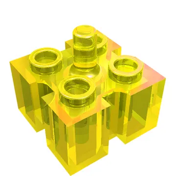Brick Special 2 x 2 with Grooves and Top Peg