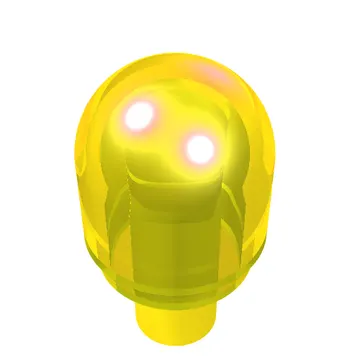 Light Cover 1 x 1 Round with Internal Bar / Bionicle Barraki Eye