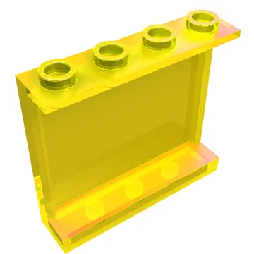 Panel 1 x 4 x 3 [Side Supports / Hollow Studs]
