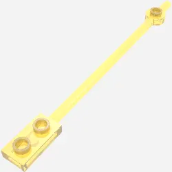 Bar 1 x 12 with 1 x 2 Plate End with Hollow Studs and 1 x 1 Round Plate End