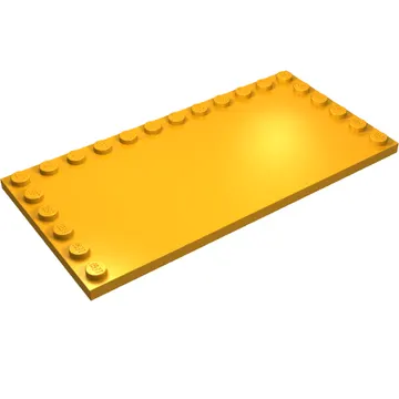 Plate Special 6 x 12 with Studs on 3 Edges