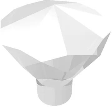 Rock 1 x 1 Jewel / Gem 24 Facet