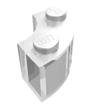 Brick Round Corner 2 x 2 Macaroni with Stud Notch