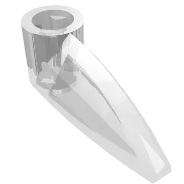 Technic Tooth 1 x 3 with Axle Hole [Rounded Underside]
