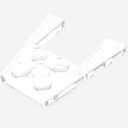 Wedge Plate 4 x 4 with 2 x 2 Cutout