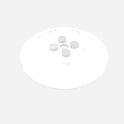 Dish 6 x 6 Inverted (Radar) with Solid Studs