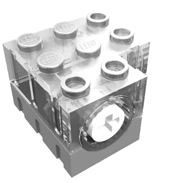 Technic Gearbox 3 x 3 x 1.667 Corner [Complete Assembly]