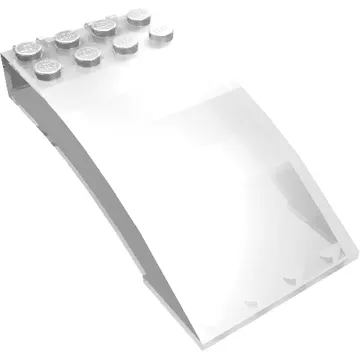 Windscreen 8 x 4 x 2 Curved [2 Dual-Fingered Click Hinges]
