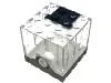 Motor, 9V 4 x 4 x 3 1/3 with Dark Gray Base