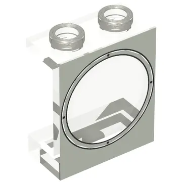 Panel 1 x 2 x 2 with Light Gray Porthole Print
