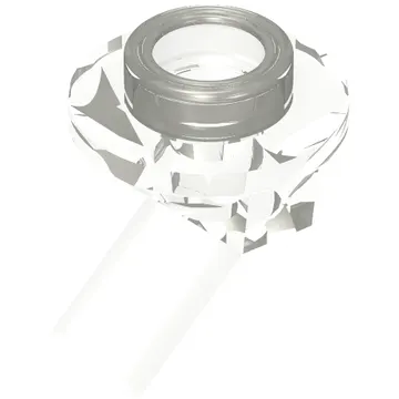 Bar, Angled with 1 x 1 Round Plate / Stud on End