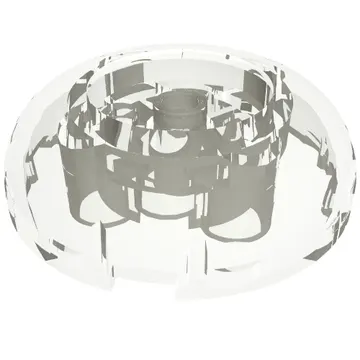 Brick Round 4 x 4 Dome Top with Round 2 x 2 Recessed, 4 Studs