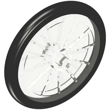 Wheel Bicycle, Fixed Black Tire