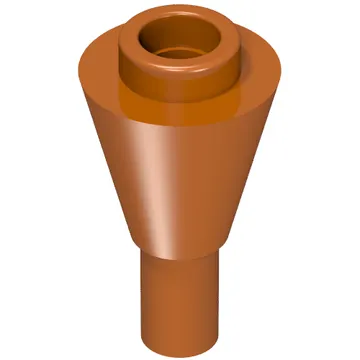 Cone 1 x 1 Inverted with Bar at Bottom (Ice Cream Cone)
