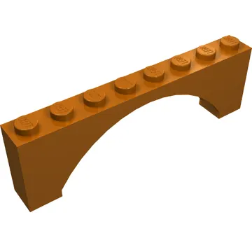 Brick Arch 1 x 8 x 2 Raised