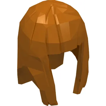 Hair Long Straight with Bangs - Rubber