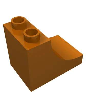 Duplo Brick 2 x 3 x 2 with Curve