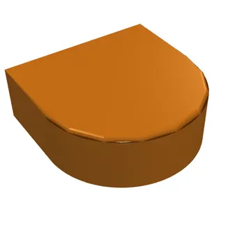 Tile Round 1 x 1 Half Circle